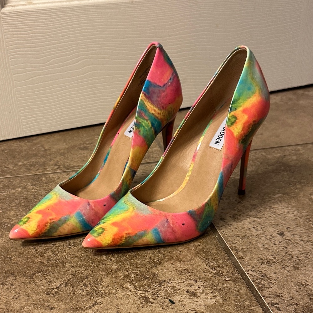 Steve Madden “Daisie” Pastel Green- Colorful Women's Heels